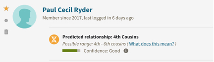 Ancestry note Ryder dna
